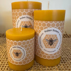 Candle - Mini Hum - Small Pillar – 100% Pure Beeswax