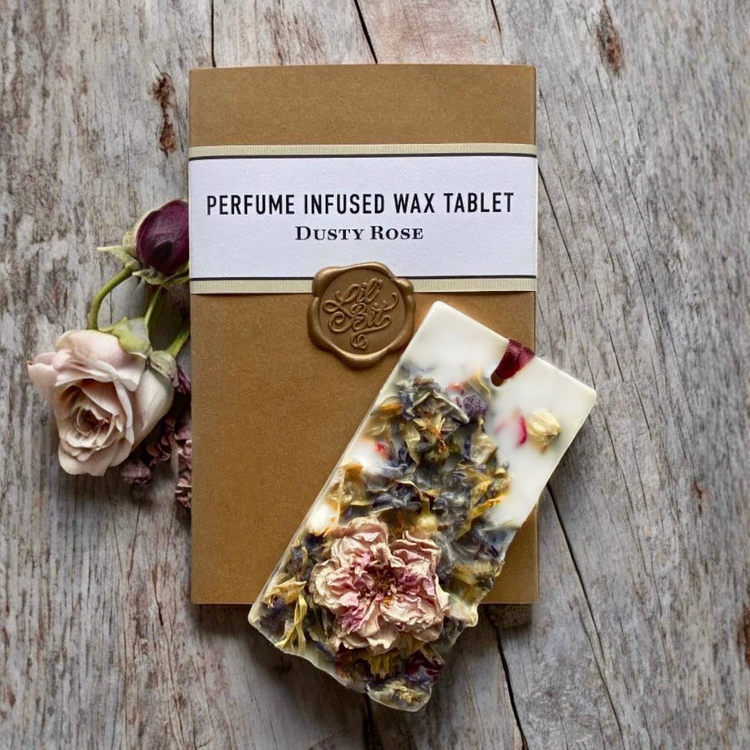 Dusty Rose Organic Perfume Infused Wax Tablet