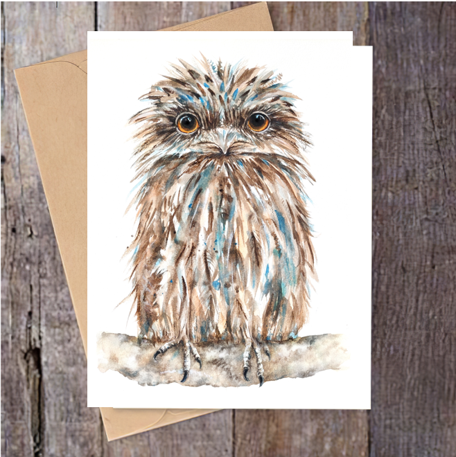 "The Woodys" Tawny Frogmouth Greeting Card