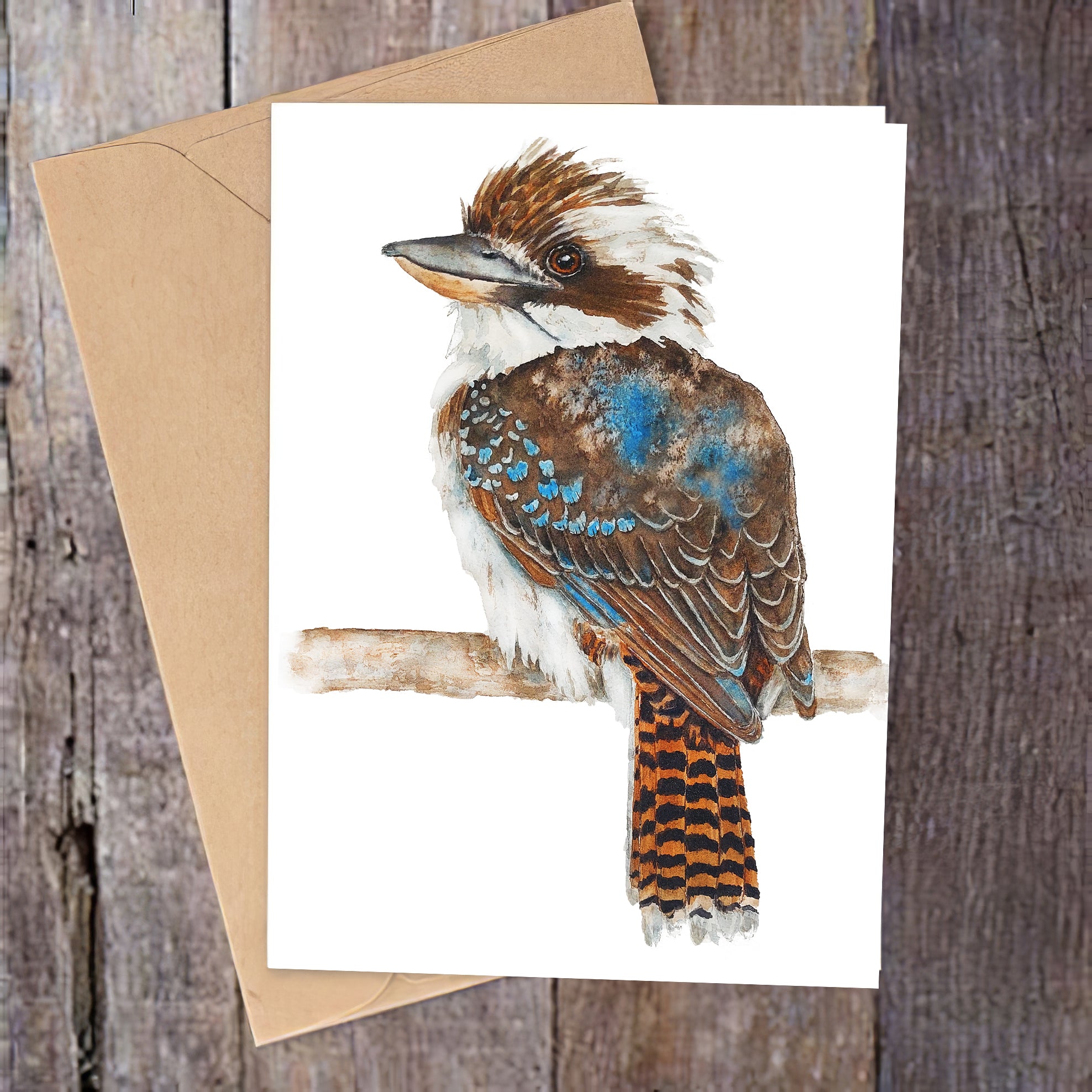 "Cackle" Kookaburra Greeting Card