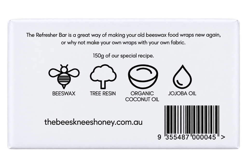 Beeswax Wrap Refresher Bar 150g