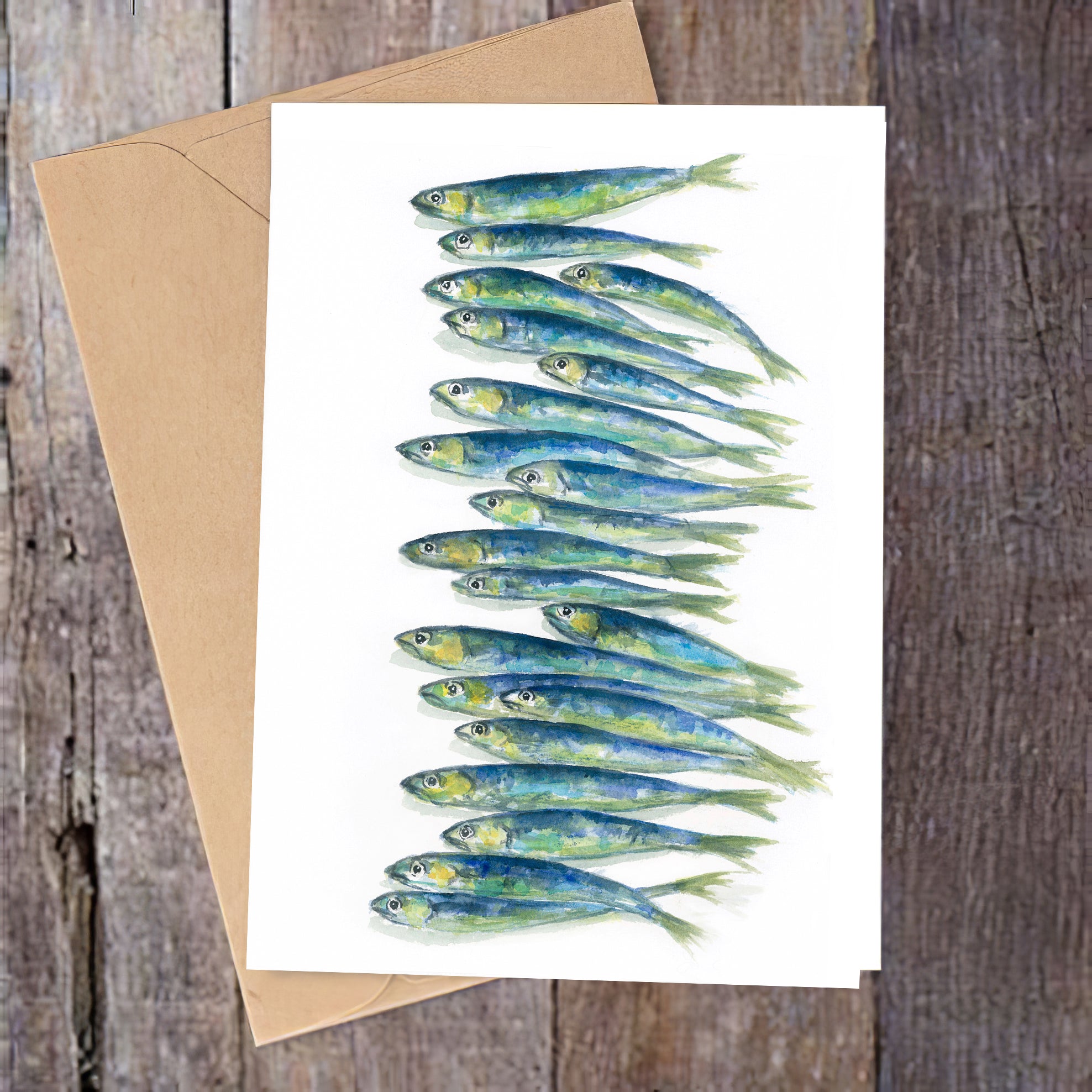"School Out" Sardines Greeting Card
