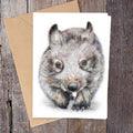 "Wally" Wombat Greeting Card