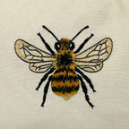 Bee Themed Cotton Apron Natural