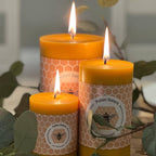 Candle - Sweet Bee - Medium Pillar – 100% Pure Beeswax