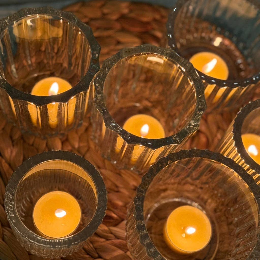 Beeswax Tealight Candles – Set of 12
