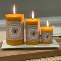 Candle - Mini Hum - Small Pillar – 100% Pure Beeswax